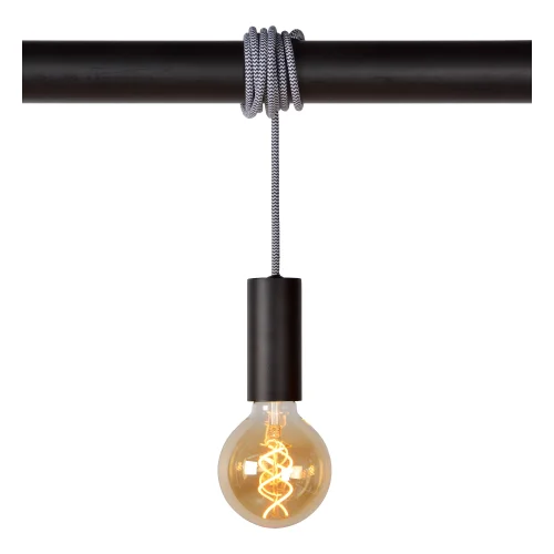 Светильник подвесной лофт Jaime 08425/04/30 Lucide без плафона 4 лампы, основание чёрное в стиле лофт  фото 6